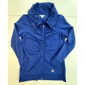 NY Giants Cutter & Buck Blue Jacket Lightweight Ladies Size Medium (129)